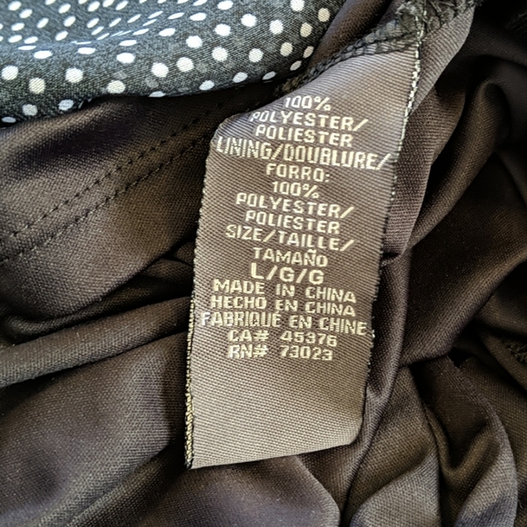 Black w/white polka dots mini sleeveless dress - Picture 5 of 5